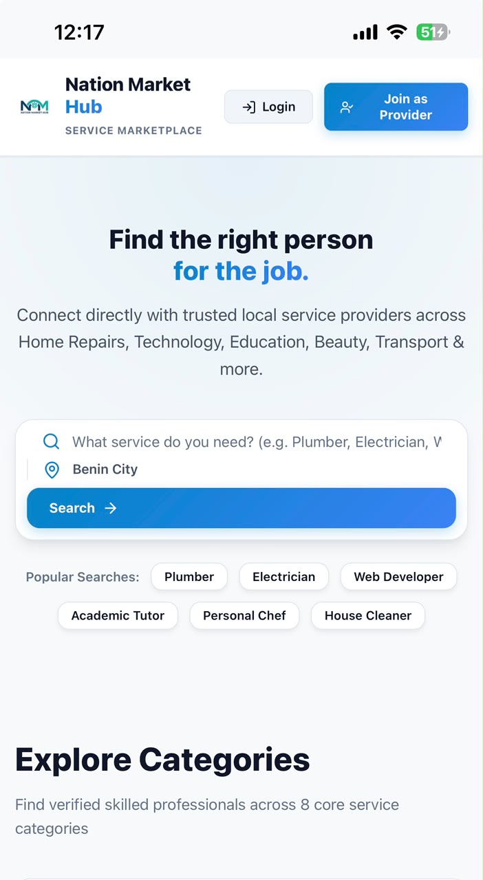 Nation Market Hub